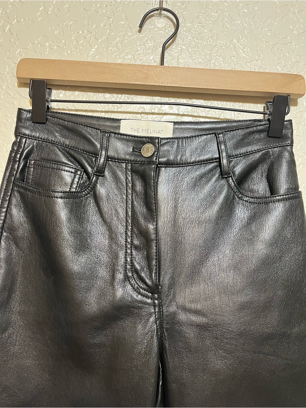 Aritzia Wilfred Melina Vegan Leather Pants Size 0 - Picture 4 of 9